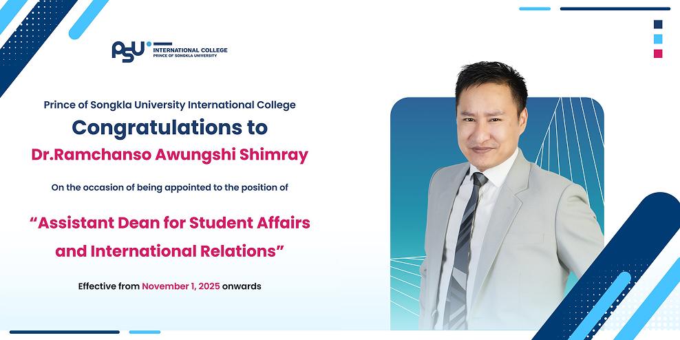 Congratulations to Dr. Ramchanso Awungshi Shimray