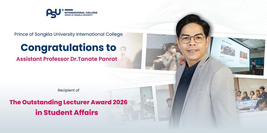 Winner of the Outstanding Lecturer 2026 Award for Student Affairs!